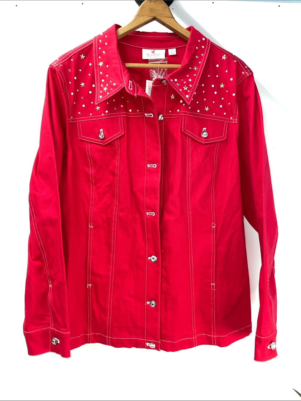 QUACKER FACTORY WOMENS STARS AND SPARKLE JACKET FTL-07-178